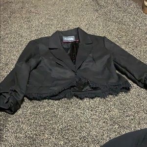 Mini blazer in black